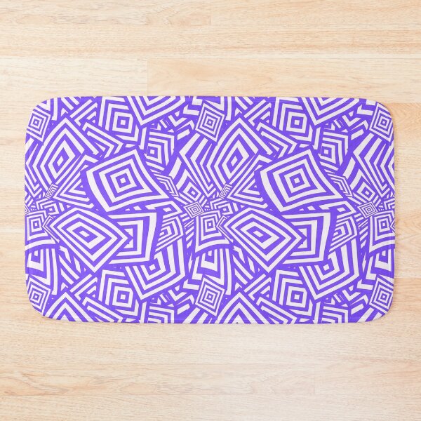 Item preview, Funky Purple Psychedelic Warped Squares designed and sold by SeaChangeDesign.