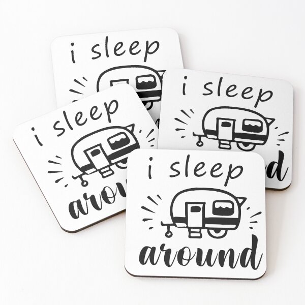 Item preview, funny camper quote, i sleep around, camper designed and sold by VESTITCH.