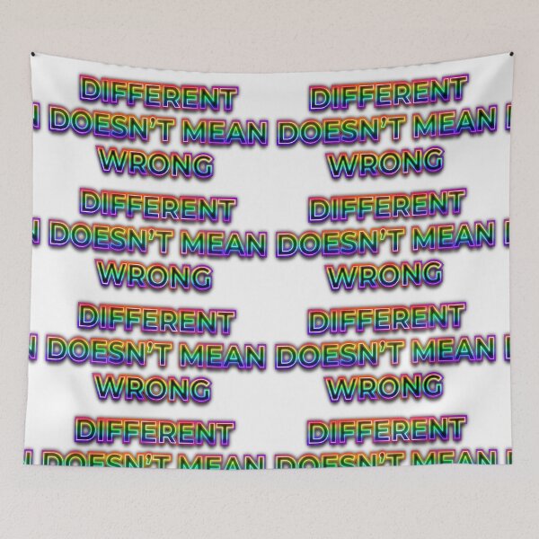 Item preview, Different isn’t wrong designed and sold by AuDHDesigns AUS .