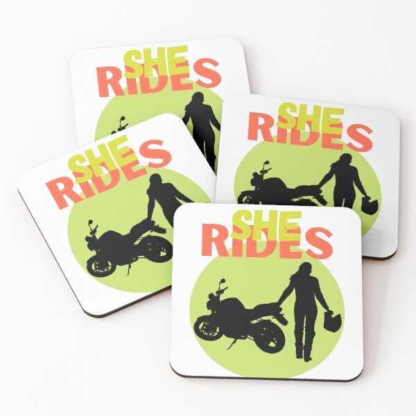 Item preview, She Rides, motorcycle lovers 4 designed and sold by TIPJ.