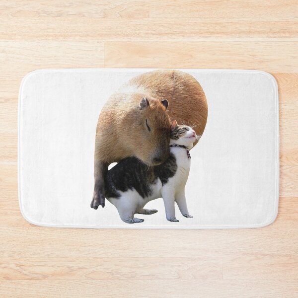Item preview, Capybara & Cat designed and sold by Mino Shop.