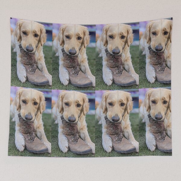 Item preview, Cute naughty golden retriever designed and sold by Fluffycat2020.