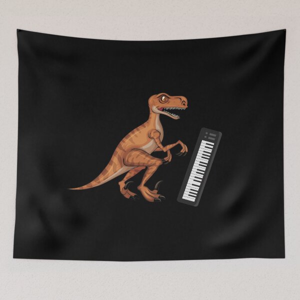 Item preview, Dinosaur Playing Piano ,Funny Good Dinosaur Piano Lovers Art designed and sold by pedrored369.