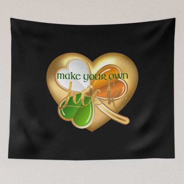 Item preview, Make Your Own Luck! (on Black) designed and sold by PawsitiveMum.