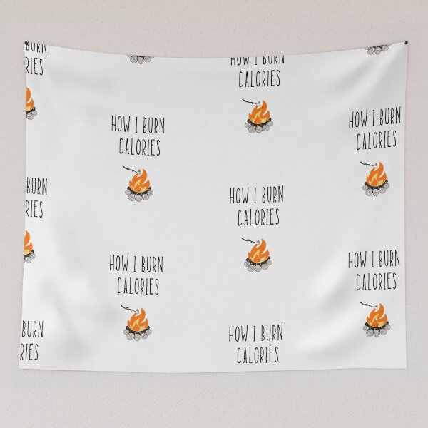Item preview, Funny Camping Campfire How I Burn Calories Smores Anti-Fitness designed and sold by FazCreations.