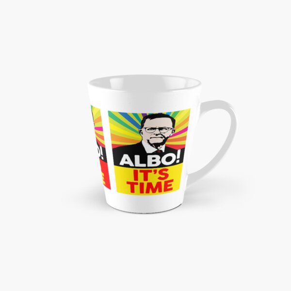 Vista previa del artículo con la obra «¡Albo! Es la hora», diseñado y vendido por NewPolitics.