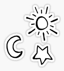 Sun Moon & Star Sticker