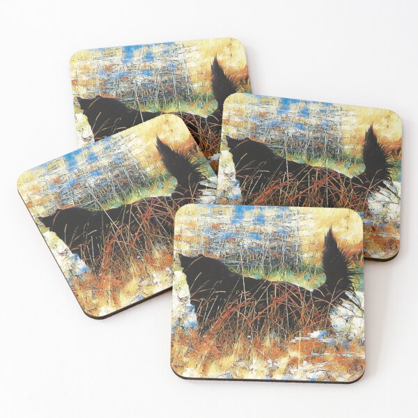 Item preview, The Hunt | Belgian Sheepdog vs Field Mouse Abstract  designed and sold by arlutai.
