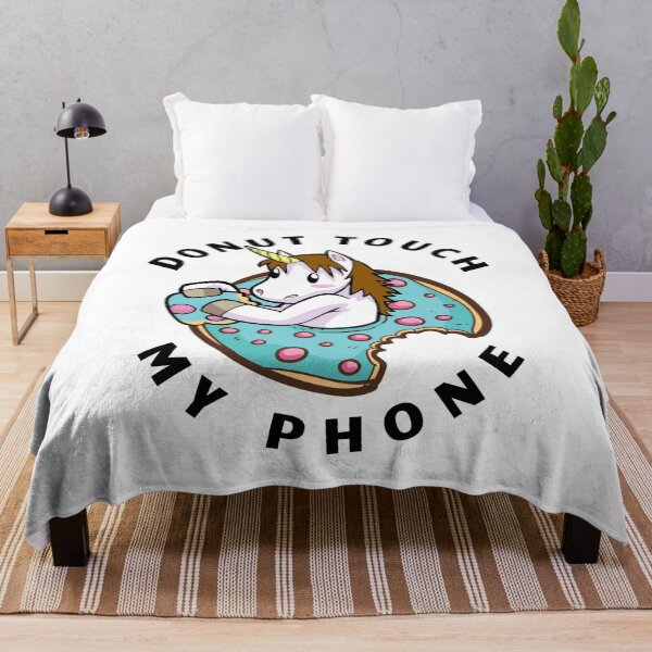 Item preview, Donut Touch My Phone Unicorn Gift designed and sold by The Sticker Place.