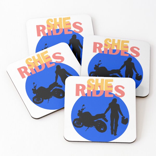 Item preview, She Rides, motorcycle lovers 5 designed and sold by TIPJ.