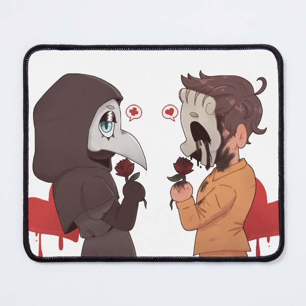 Item preview, scp 049 and scp 035 holding roses  designed and sold by 0amburgh0.