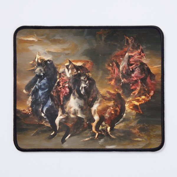 Item preview, Abstract Four Horsemen of the Apocalypse - Revelations - faith - God - Jesus - Bible - designed and sold by CattlettArt.