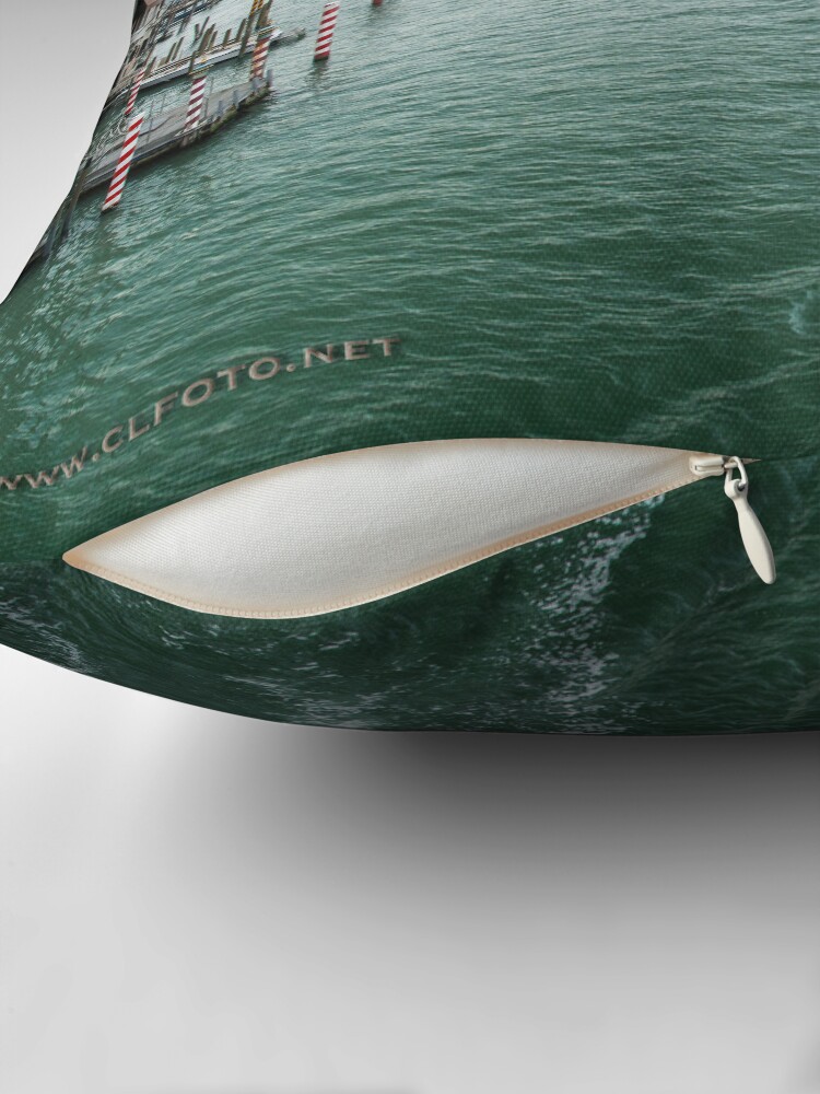 Thumbnail 2 of 4, Pillow, Scene on the Grand Canal, Venice designed and sold by leemcintyre.