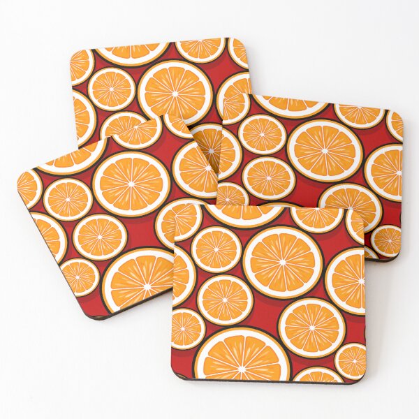 Item preview, Adorable Oranges Tangerine Pattern Blood Orange designed and sold by Spaceshipsells.