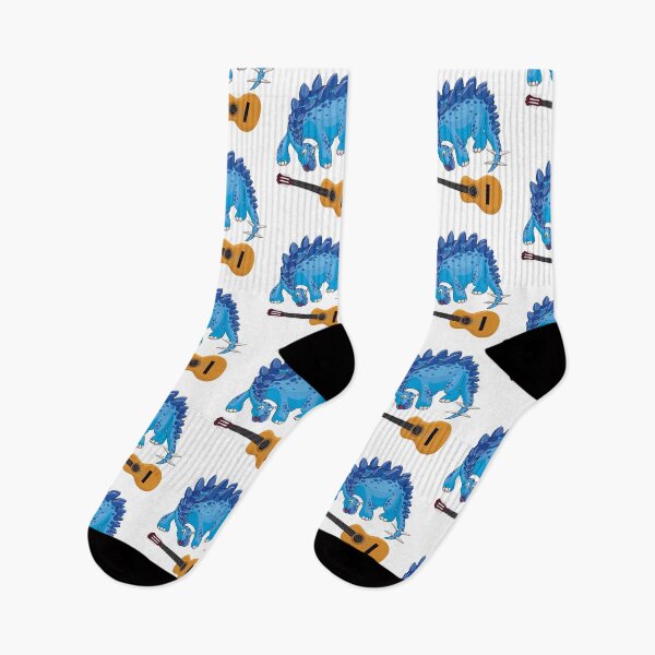 Item preview, Dinosaur Playing Guitar ,Funny Good Dinosaur Guitar Lovers Cute Blue Design designed and sold by pedrored369.