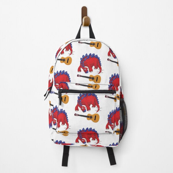 Item preview, Dinosaur Playing Guitar ,Funny Good Dinosaur Guitar Lovers Cool Red Blue Design designed and sold by pedrored369.