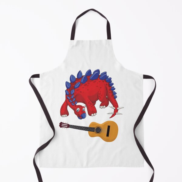 Item preview, Dinosaur Playing Guitar ,Funny Good Dinosaur Guitar Lovers Cool Red Blue Design designed and sold by pedrored369.