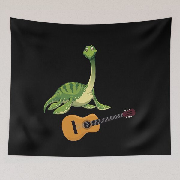 Artikelvorschau, Dinosaurier, der Gitarre spielt, lustiger guter Dinosaurier-Gitarren-Liebhaber-nettes grünes Design entworfen und verkauft von pedrored369.