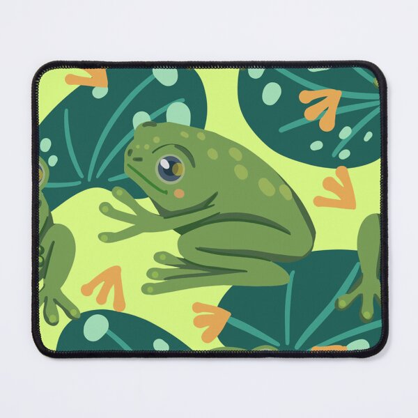 Item preview, Cute Frog Water Lily Leaves Pattern designed and sold by Wilkinson39.