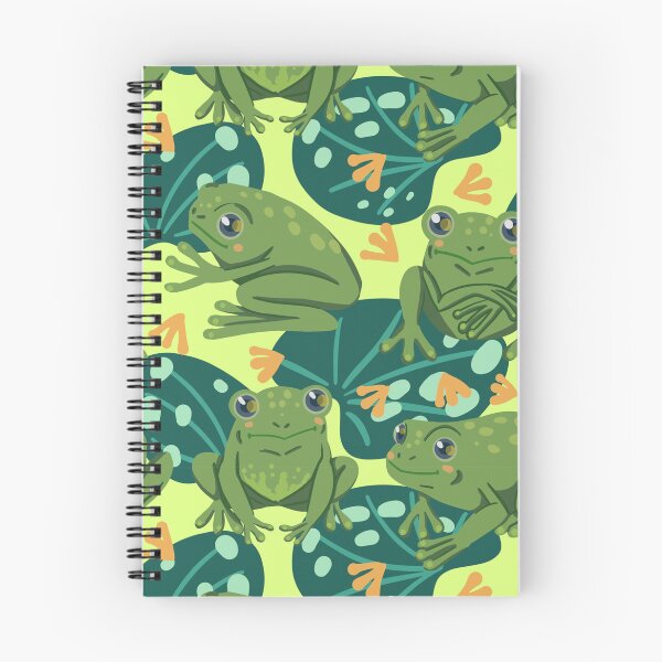 Item preview, Cute Frog Water Lily Leaves Pattern designed and sold by Wilkinson39.