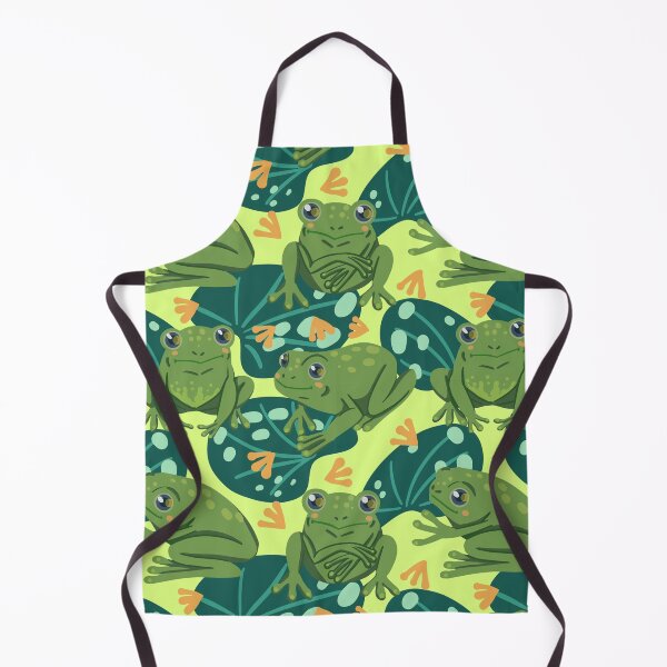 Item preview, Cute Frog Water Lily Leaves Pattern designed and sold by Wilkinson39.