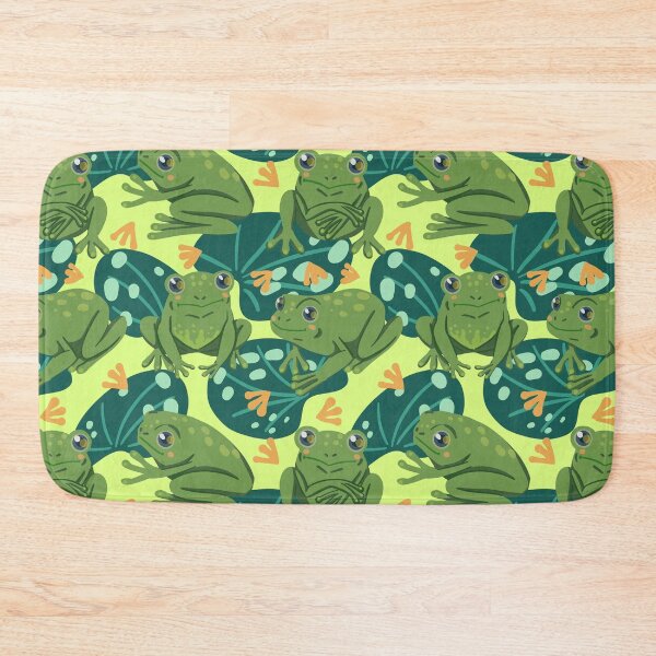 Item preview, Cute Frog Water Lily Leaves Pattern designed and sold by Wilkinson39.