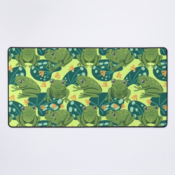 Item preview, Cute Frog Water Lily Leaves Pattern designed and sold by Wilkinson39.