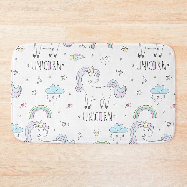 Item preview, Cute hand drawn unicorn vector pattern designed and sold by Wilkinson39.