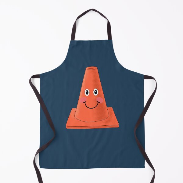 Item preview, Cute smiling orange traffic cone designed and sold by StephJChild.