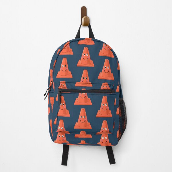 Item preview, Cute smiling orange traffic cone designed and sold by StephJChild.