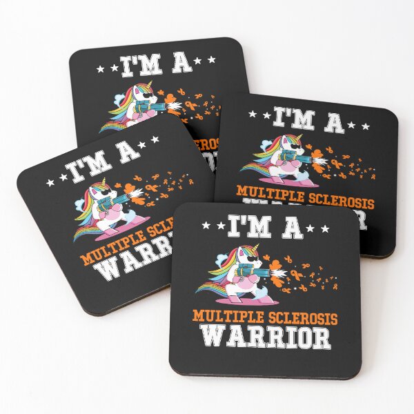 Item preview, Funny Unicorn I'm A Multiple Sclerosis Warrior designed and sold by heppenp.