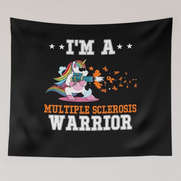 Item preview, Funny Unicorn I'm A Multiple Sclerosis Warrior designed and sold by heppenp.
