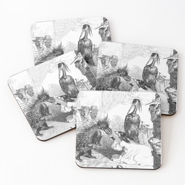 Item preview, Vintage "At The Theater" Print from Public and private life of animals (1877) designed and sold by Douglas E. Welch Design and Photography.