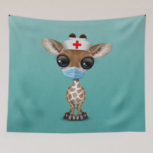 Item preview, Cute Baby Giraffe Nurse designed and sold by JeffBartels.