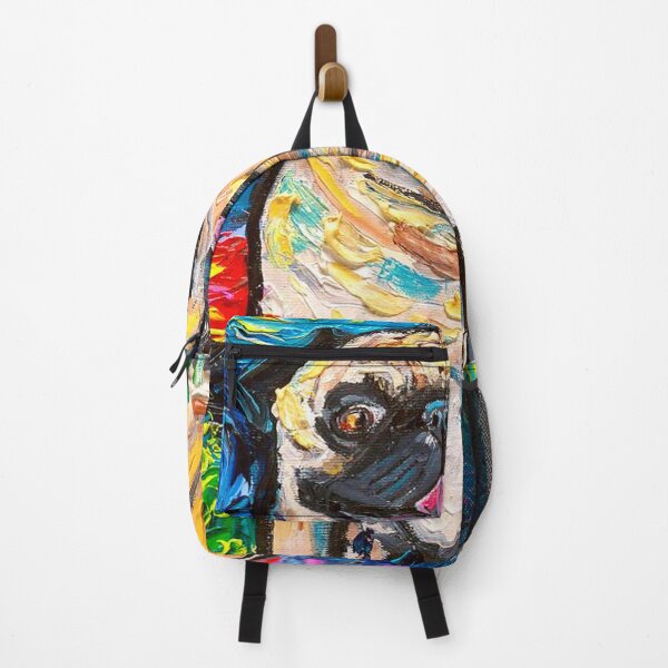 Item preview, Pug Dog - Night Oil Art Painting designed and sold by MatildaWatson.