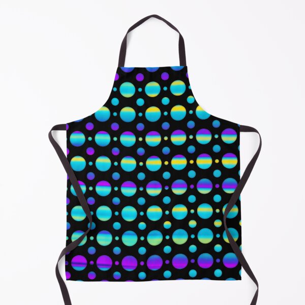Item preview, Turquoise, Purple, and Yellow Circle Patterns on Black designed and sold by TheSplitWindow.