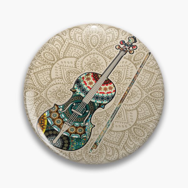 Item preview, Violin Vintage Mandala designed and sold by MatildaWatson.