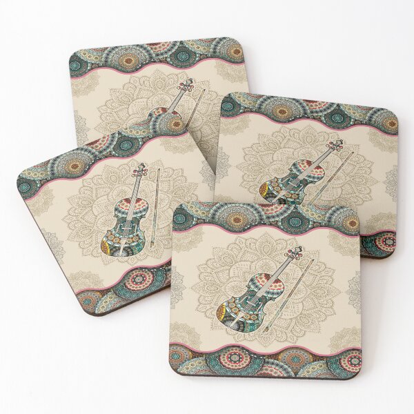 Item preview, Violin Vintage Mandala designed and sold by MatildaWatson.