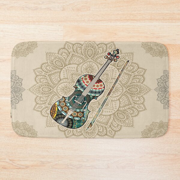 Item preview, Violin Vintage Mandala designed and sold by MatildaWatson.