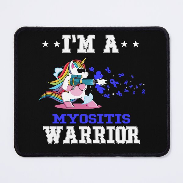 Item preview, Funny Unicorn I'm A Myositis Warrior designed and sold by heppenp.