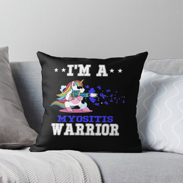Item preview, Funny Unicorn I'm A Myositis Warrior designed and sold by heppenp.