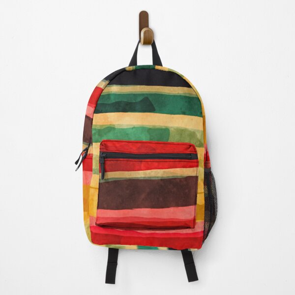 Item preview, Vintage Red, Gold, Green and Black Lines designed and sold by TheSplitWindow.