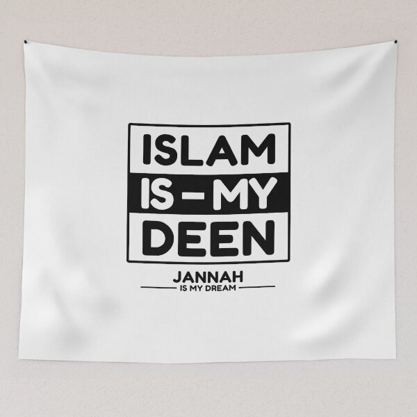 Item preview, islam is my deen jannah is my dream islamic art quotes 2 designed and sold by EfenDesign.