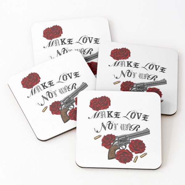 Item preview, Make Love Not War T-shirt Stikers Masks  designed and sold by REDHOUSESHOP.