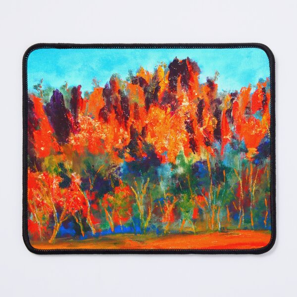 Item preview, Mt Diogenes (oil on boxed canvas) abstract. Hanging Rock  designed and sold by Margaret Watkins.