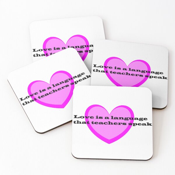 Item preview, Love is a language that teachers speak designed and sold by PickYerSticker.