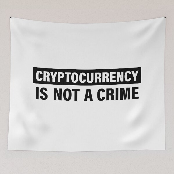 Item preview, Cryptocurrency is Not a Crime designed and sold by Sucryptoz Store.