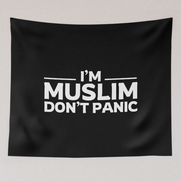 Item preview, im muslim dont panic - islamic art quotes designed and sold by EfenDesign.