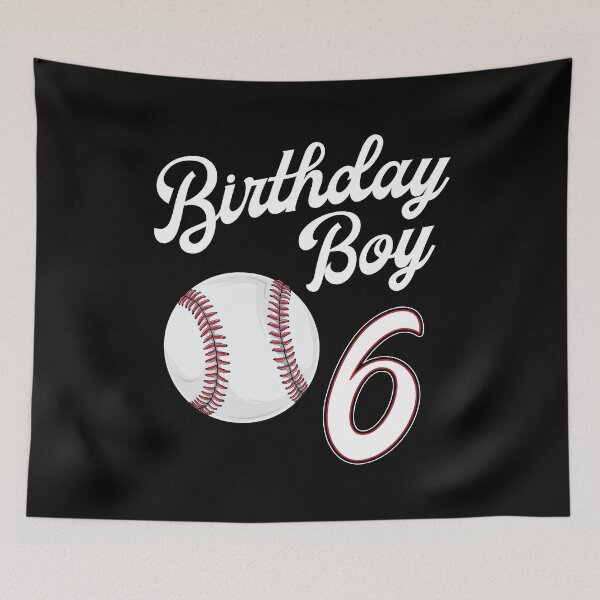 Item preview, 6 Years Old Baseball Themed 6th Birthday Party Sports Boys designed and sold by 14thFloor.