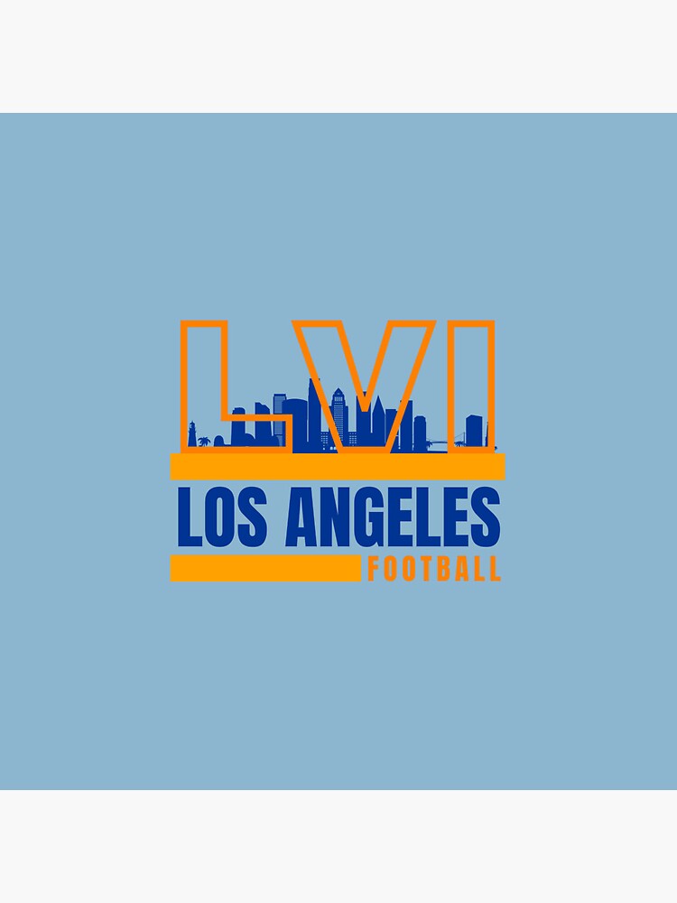 Los Angeles Football Yellow Blue Orange Los Angeles Rams NFL Apparel Super  Bowl LVI | Classic T-Shirt